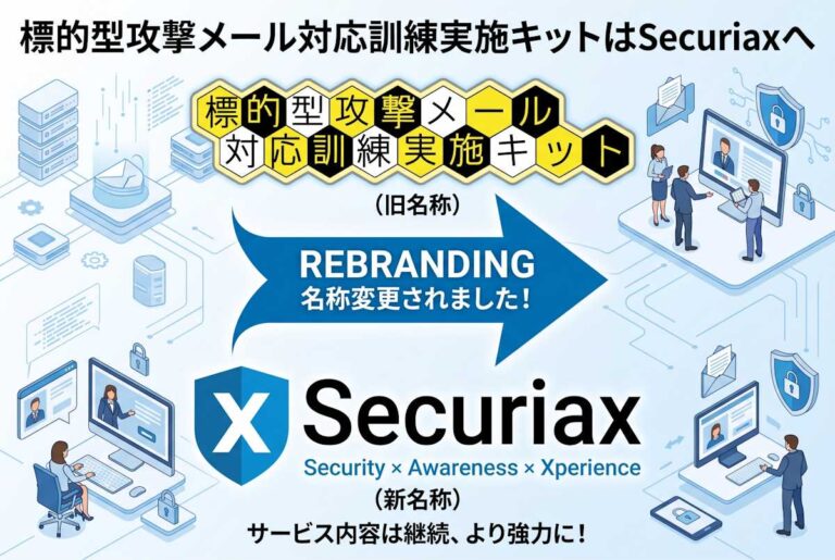 標的型攻撃メール対応訓練実施キットはSecuriaxへ